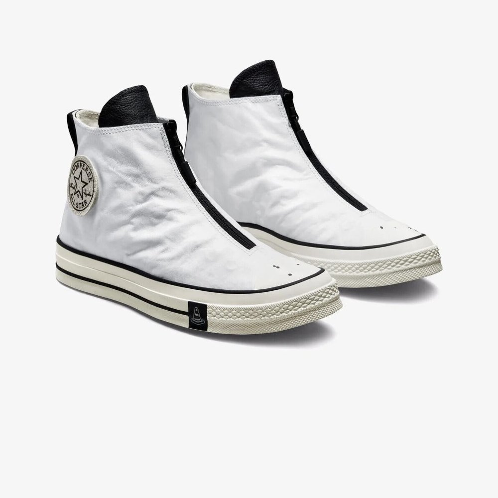 Converse X Joshua Vides Chuck 70 Sneaker Shoes A00711C White Black Cream Size 13
